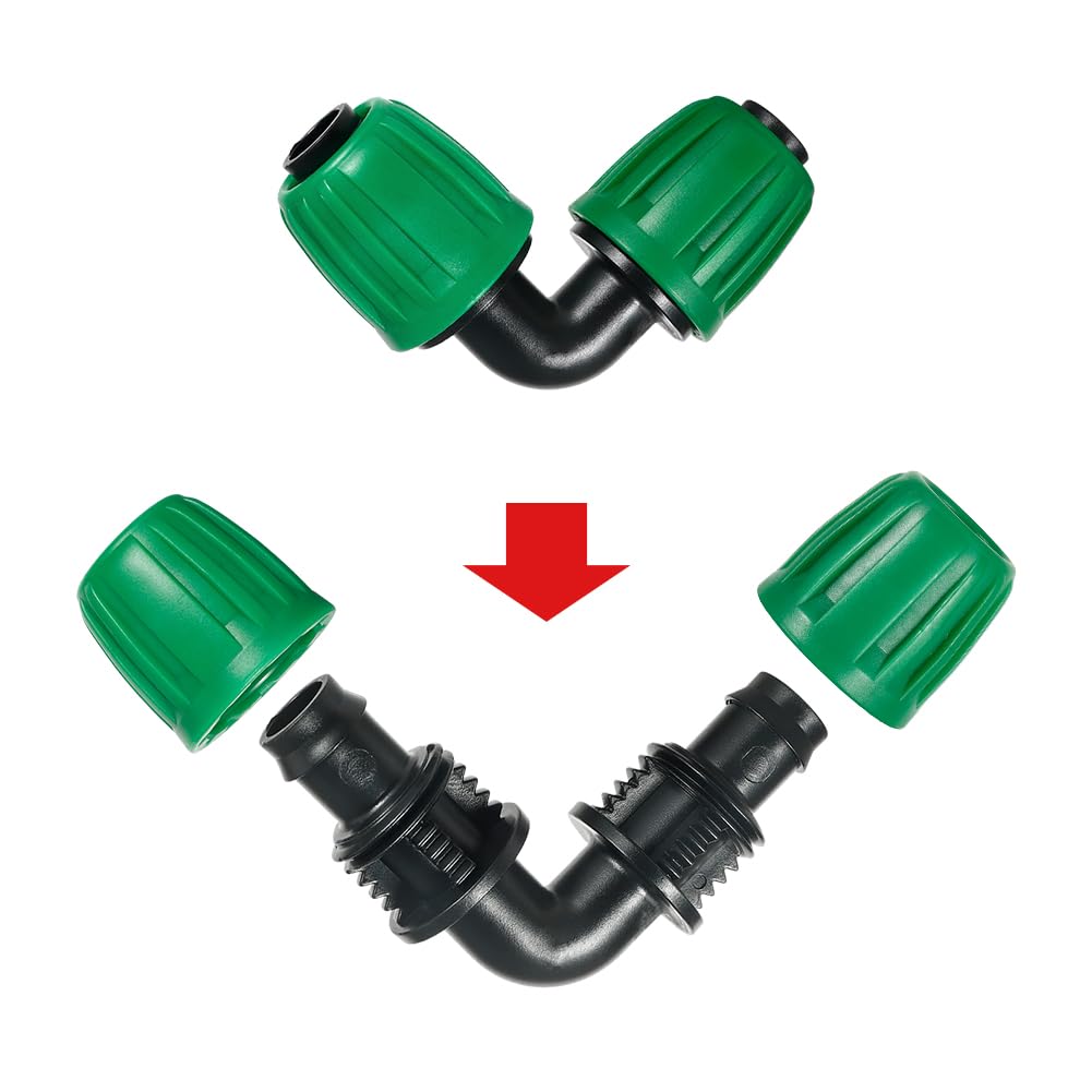 FULAIERGD 16 mm compatible elbow supports efficient water distribution in raised beds