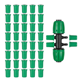 FULAIERGD 1/4 barb plug cap seals irrigation lines to prevent leaks