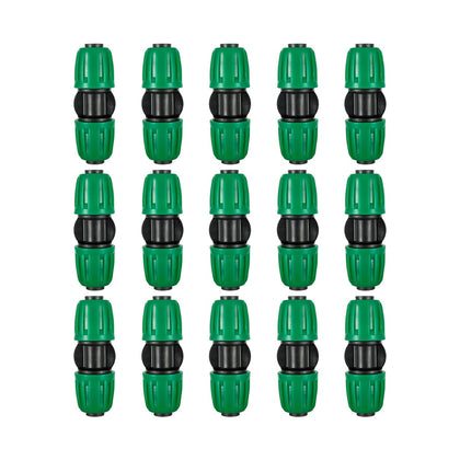 FULAIERGD 15-pack drip couplers for organized irrigation and easy repairs.