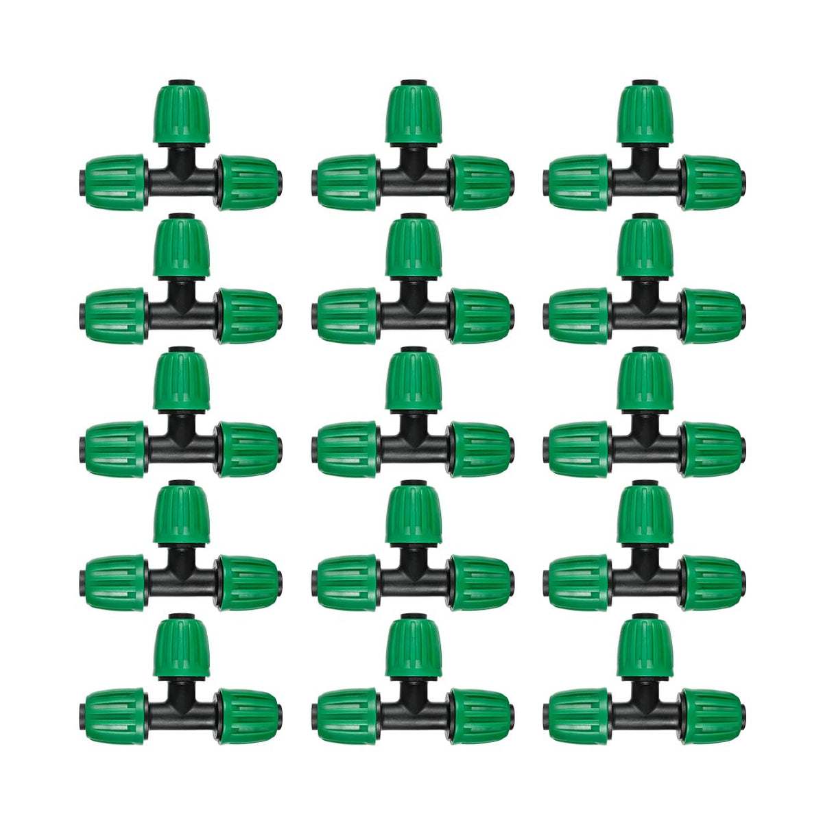 FULAIERGD 15-pack tee fittings for 1/2 inch tubing improve water distribution.