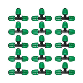 FULAIERGD 15-pack tee fittings for 1/2 inch tubing improve water distribution.