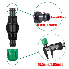 FULAIERGD barbed 1/2-inch tubing coupler provides snug, leak-free connections.
