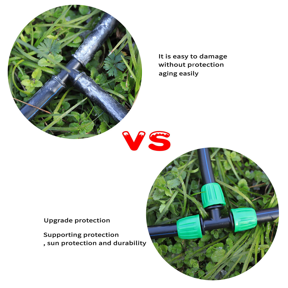 FULAIERGD barbed lock nut design delivers quick, secure connections for drip systems.
