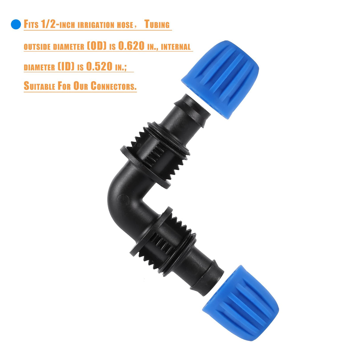 FULAIERGD barbed nut elbow connectors secure leak-free drip system joints