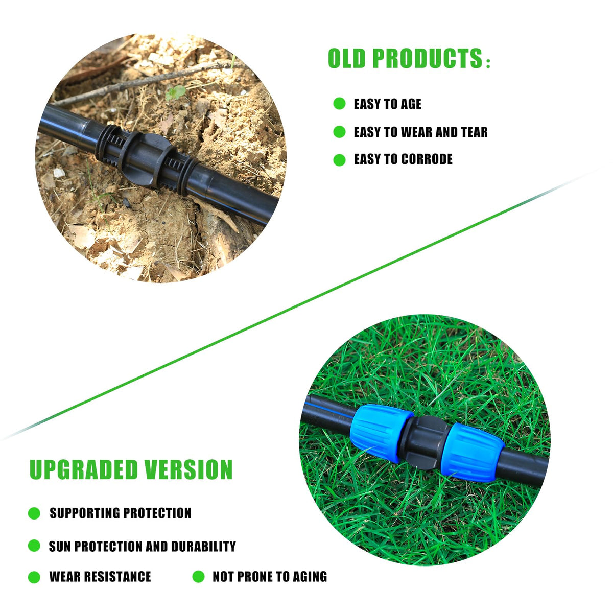 FULAIERGD garden irrigation system couplers for lawns and patios