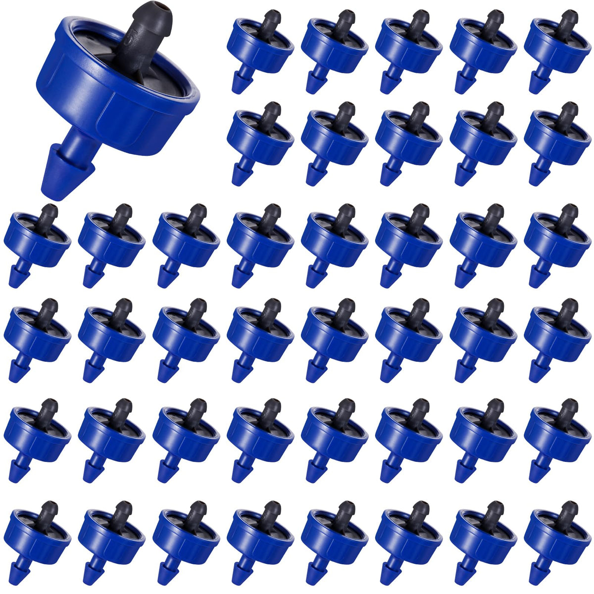FULAIERGD leak-proof 1 GPH emitter close-up for precise garden irrigation.