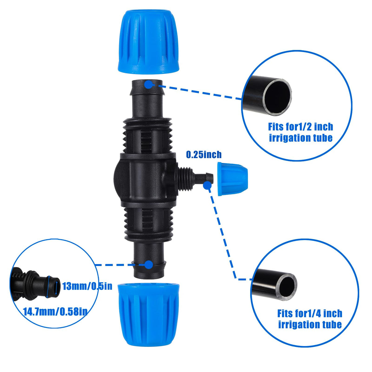 FULAIERGD locking buckle anti-leak design improves tubing retention outdoors