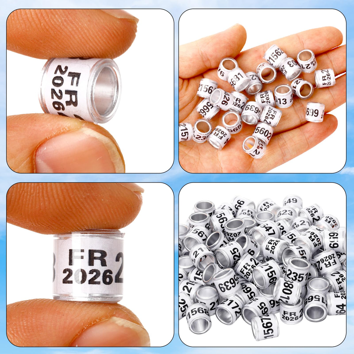 FULAIERGD pigeon leg ring 2026 white height demonstrates compact wear