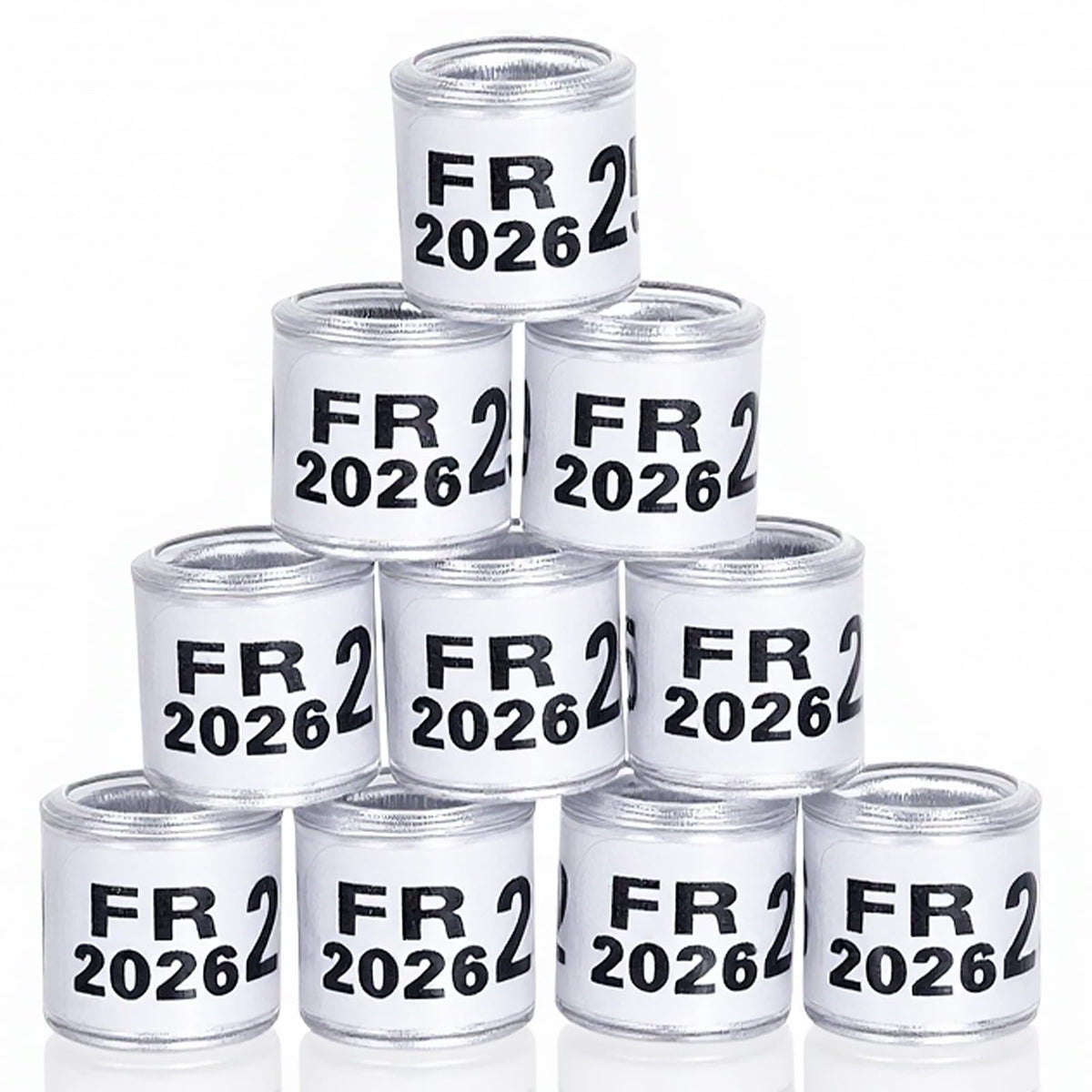 FULAIERGD pigeon leg ring 2026 white inner diameter showing lightweight aluminum core for comfort