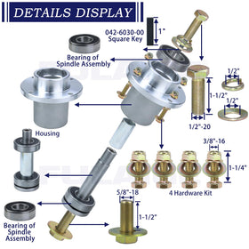 FULAIGE durable spindle assembly reduces vibration and supports stable mowing.