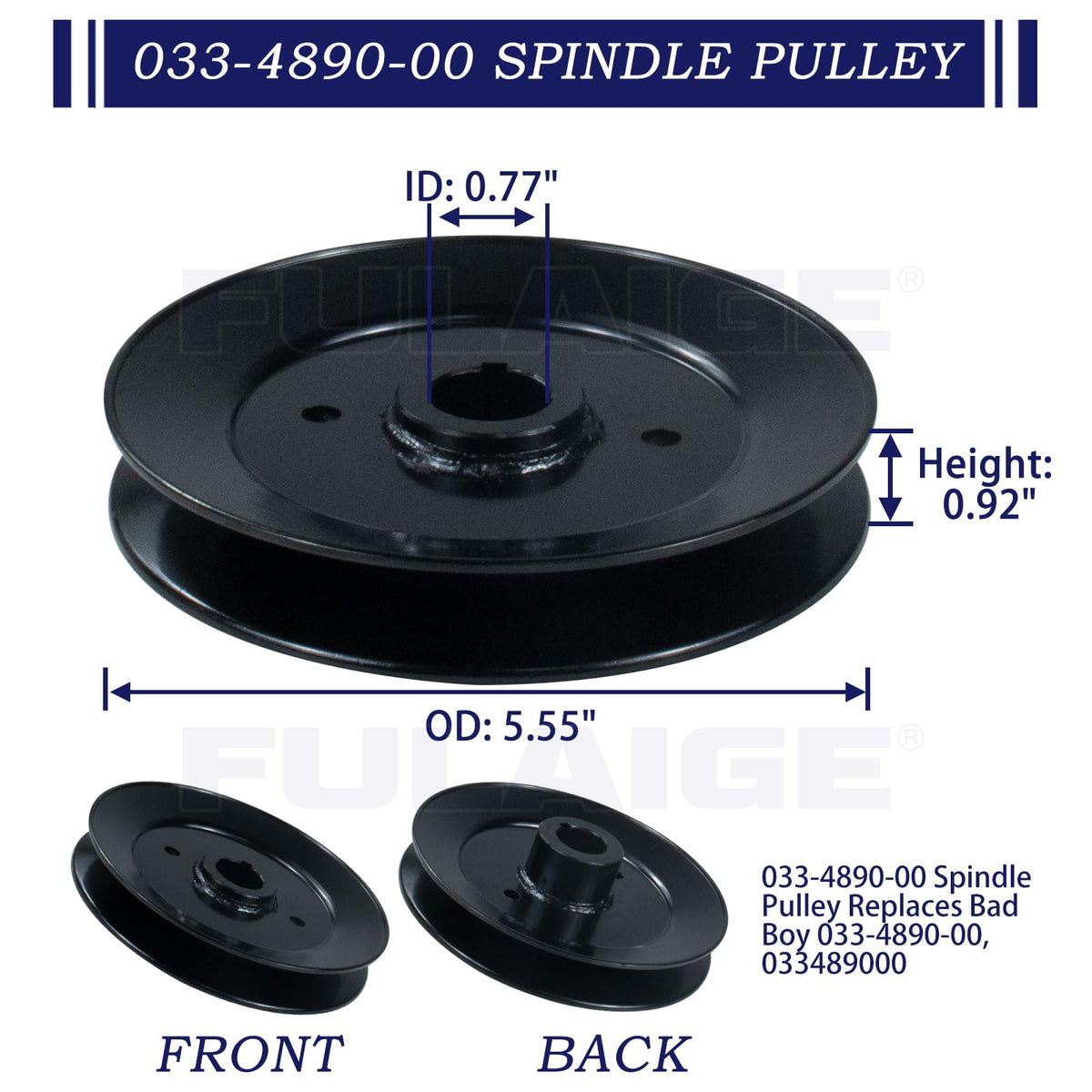 FULAIGE spindle kit designed for quick install in under 30 minutes.