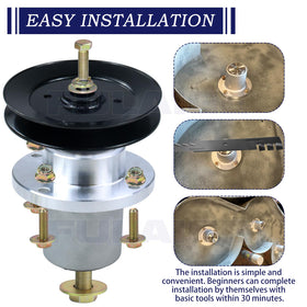 FULAIGE spindle assembly supports easy maintenance and precise belt tension.