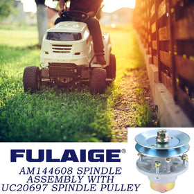 Double sealed bearing on spindle assembly protects against dust and moisture for durability