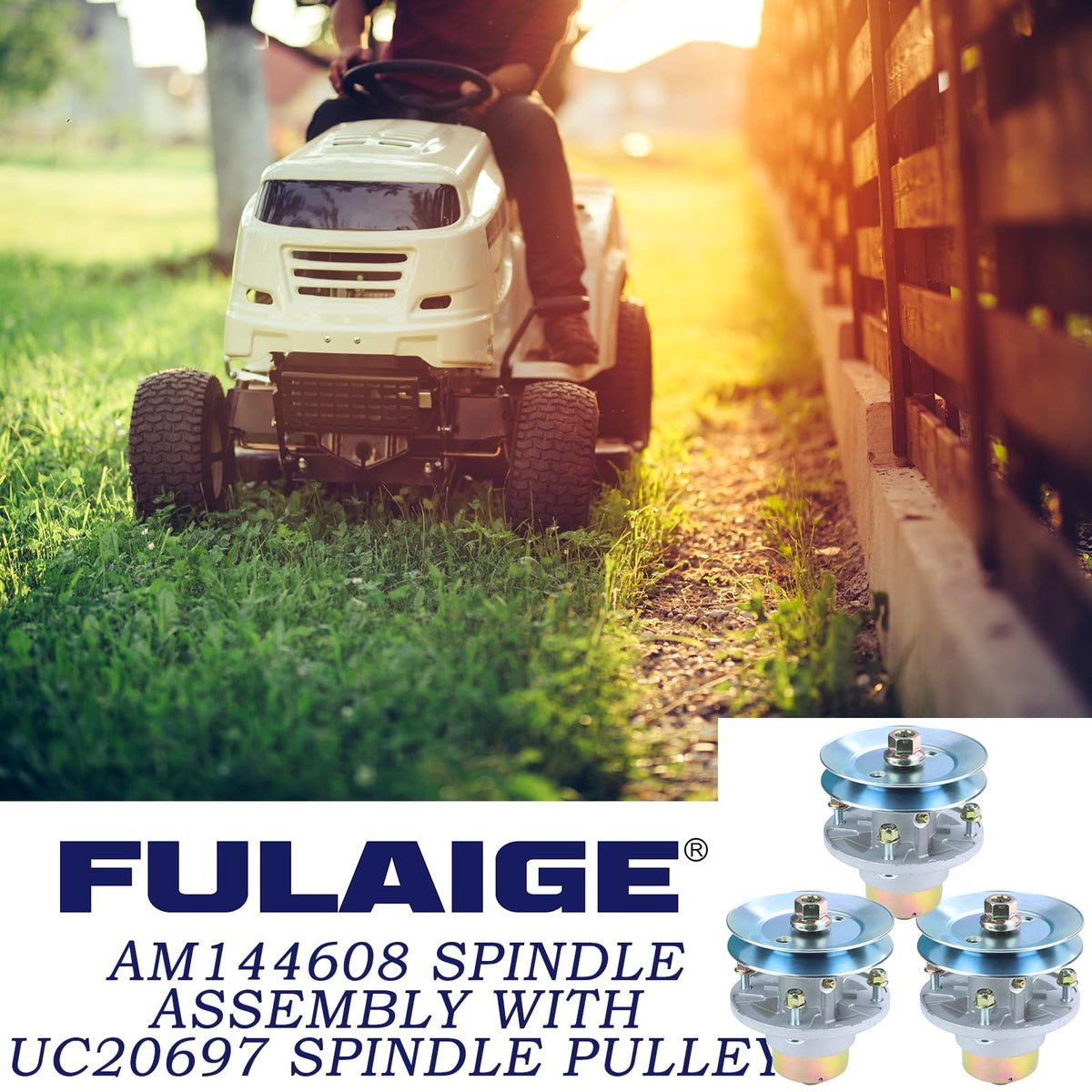 FULAIGE UC20697 pulley shown for smooth deck operation