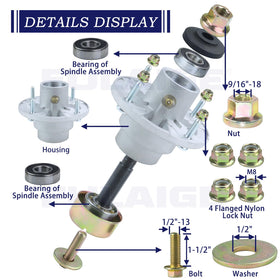 FULAIGE X350 spindle assembly designed for easy installation