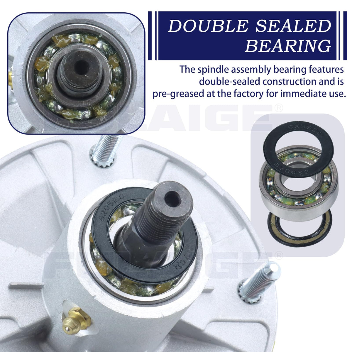 FULAIGE X380 compatible spindle supports steady blade rotation
