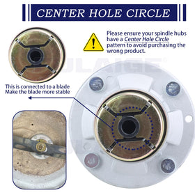 FULAIGE deck spindle for 48-inch Z355E compatibility