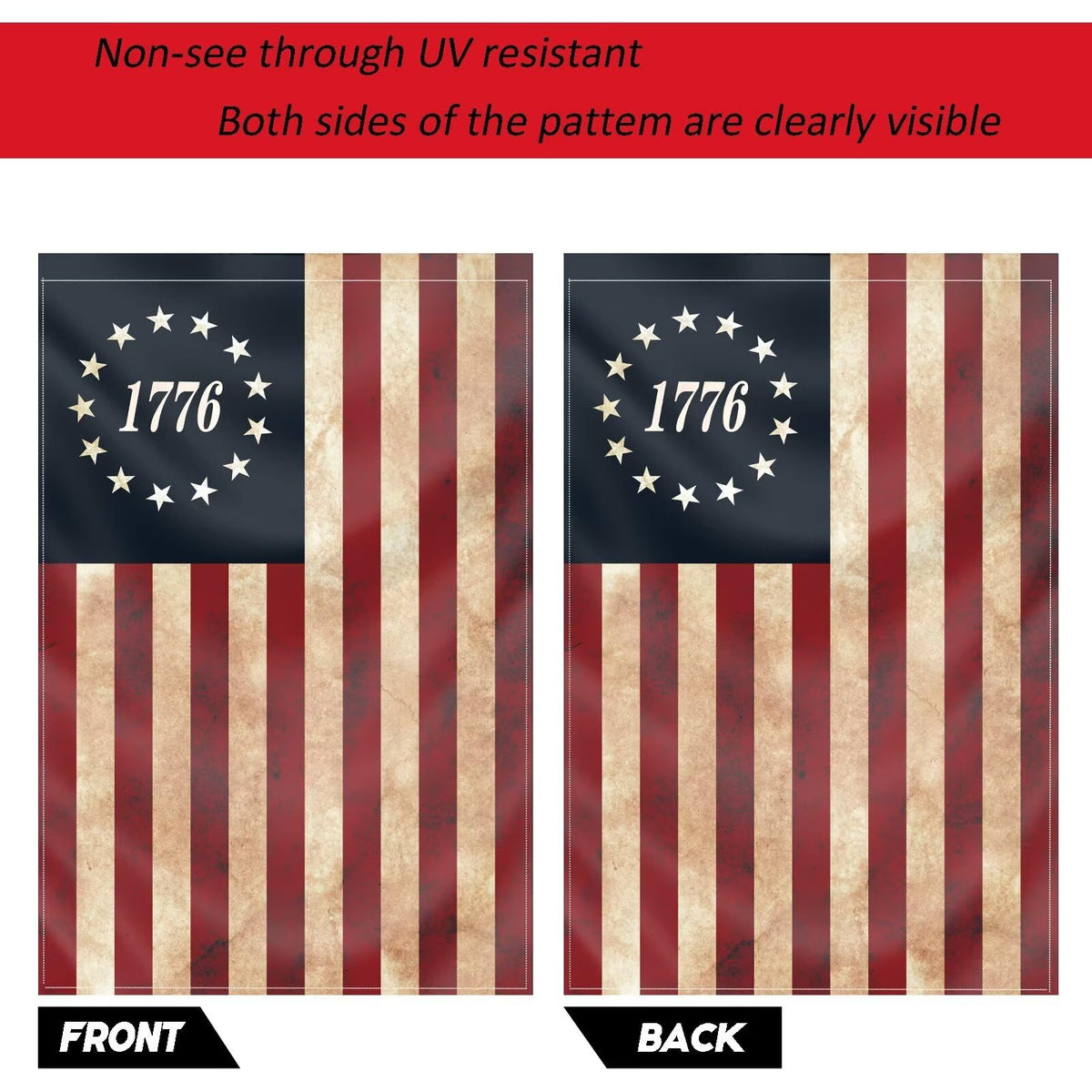 FULAISMGS Durable polyester flag withstands outdoor use with double-stitched construction.