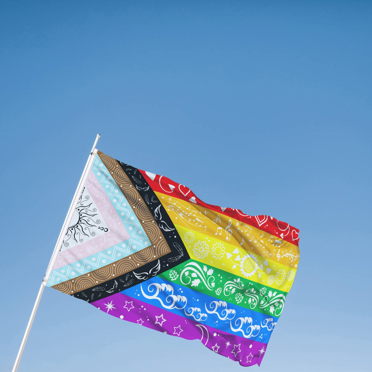 FULAISMGS outdoor flag designed for low-wind spaces and gentle breezes
