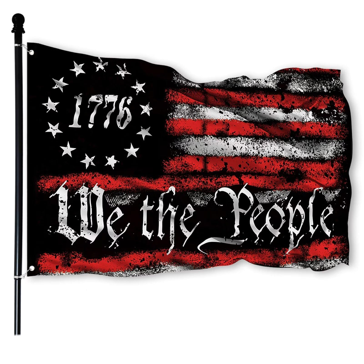 FULAISMGS We The People flag double-sided 3x5, ideal for durable outdoor display.