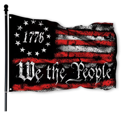 FULAISMGS We The People flag double-sided 3x5, ideal for durable outdoor display.
