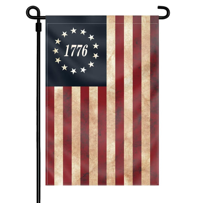 FULAISMGS We The People 1776 flag double-sided for yard display in light breezes.