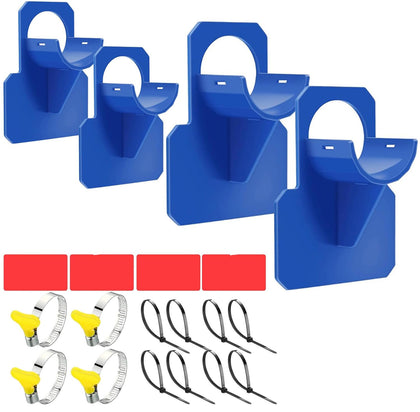 Fulanfudi pool hose holder blue assembly keeps hoses secure and reduces sagging.