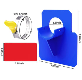 Fulanfudi blue pool hose holder with cable ties keeps setup tidy and leak-free.