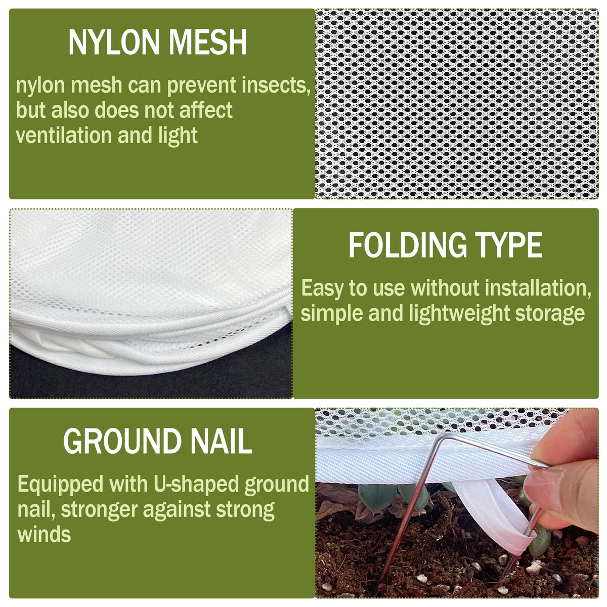 FULEIYA insect-bird protection keeps young greens safe