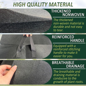 FULEIYA portable lightweight garden bed liner for patios and balconies.