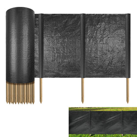 FULEIYA silt fence fabric with stakes for erosion control across construction sites.