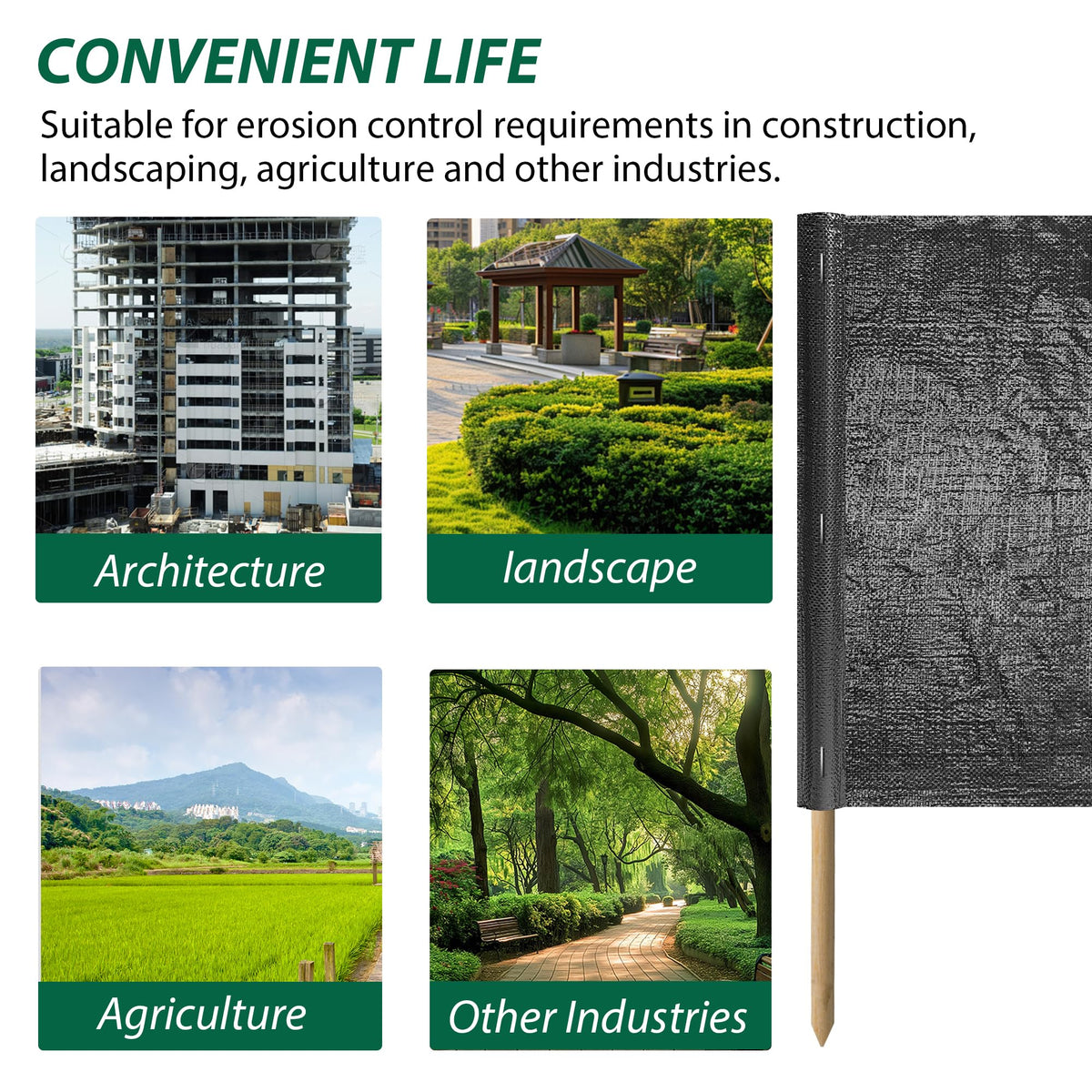 FULEIYA large-scale 200 ft silt fence installation for expansive projects.