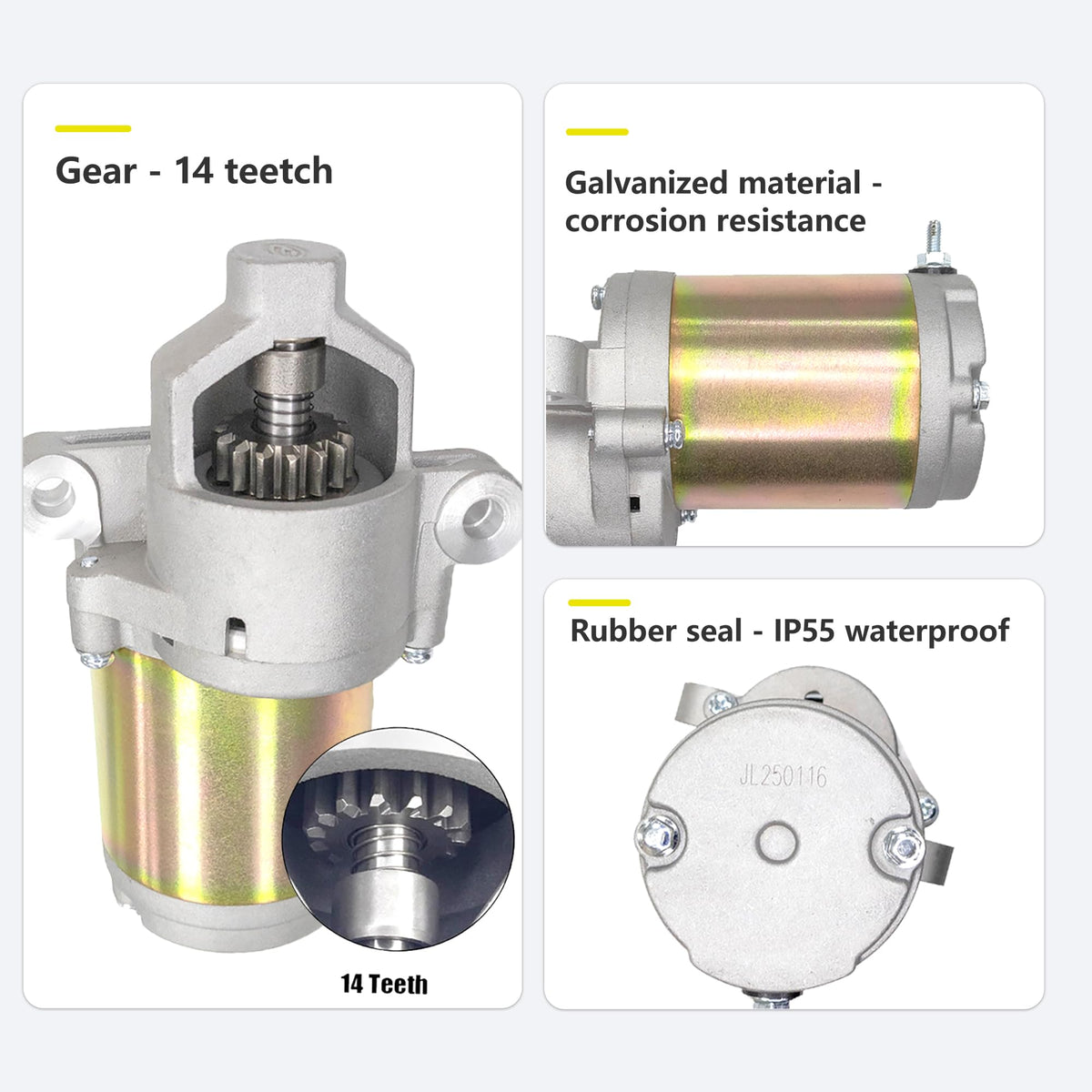 Fullas electric starter Huskee LT4200 LT3800 compatibility expands mower options and replacements