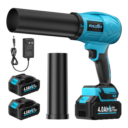 FULLYEA cordless leaf blower compact design for easy handling and quick cleanup.
