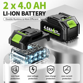 FULLYEA Battery Pack powers long cleaning sessions without frequent recharging.