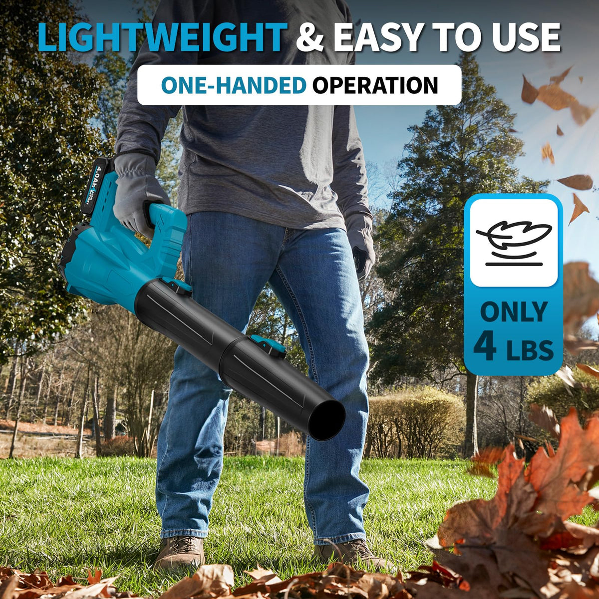 FULLYEA ergonomic handle improves comfort during extended use.