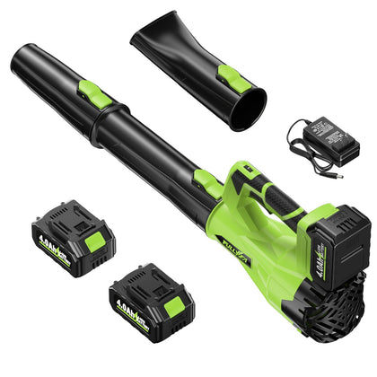 FULLYEA Leaf Blower with Round Tube for precise debris clearing on patios.