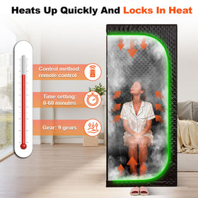 5-layer fabric keeps heat in and helps prevent leaks during sessions.