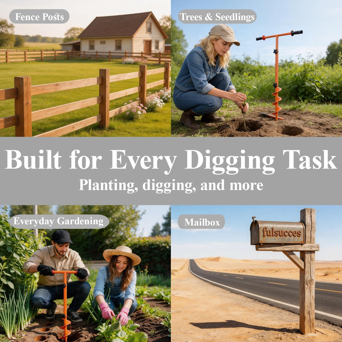 FulSUCES ideal tool for fence post installation and outdoor DIY