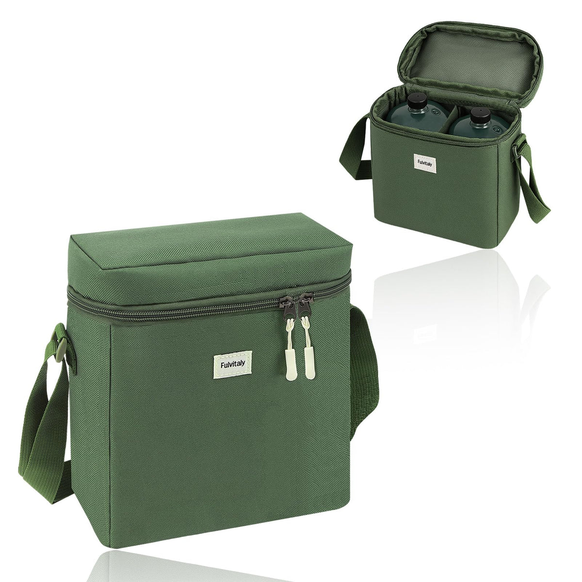 Fulvitaly mini propane tank bag front view, padded for safer outdoor transport.