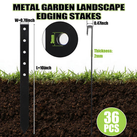 Fumete stake close-up showing curved tip for easy soil insertion.