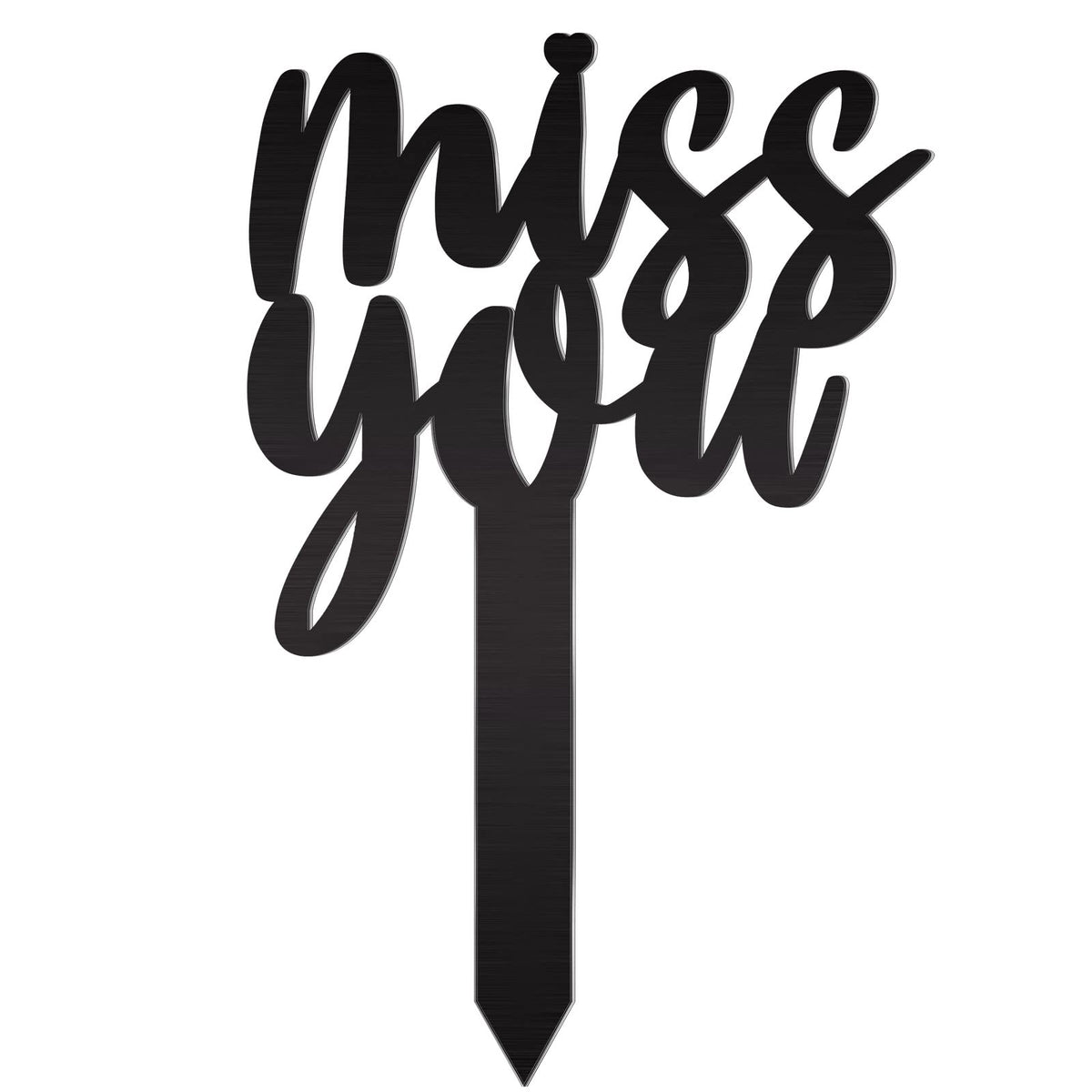 Fumete Miss You memorial stake marks a respectful grave site, ideal for remembrance.