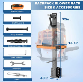 Fumingpal blower rack locking mechanism keeps gear secure during transit.