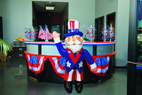 Fun Express classic red white blue Uncle Sam suit adds authentic detail to celebrations.