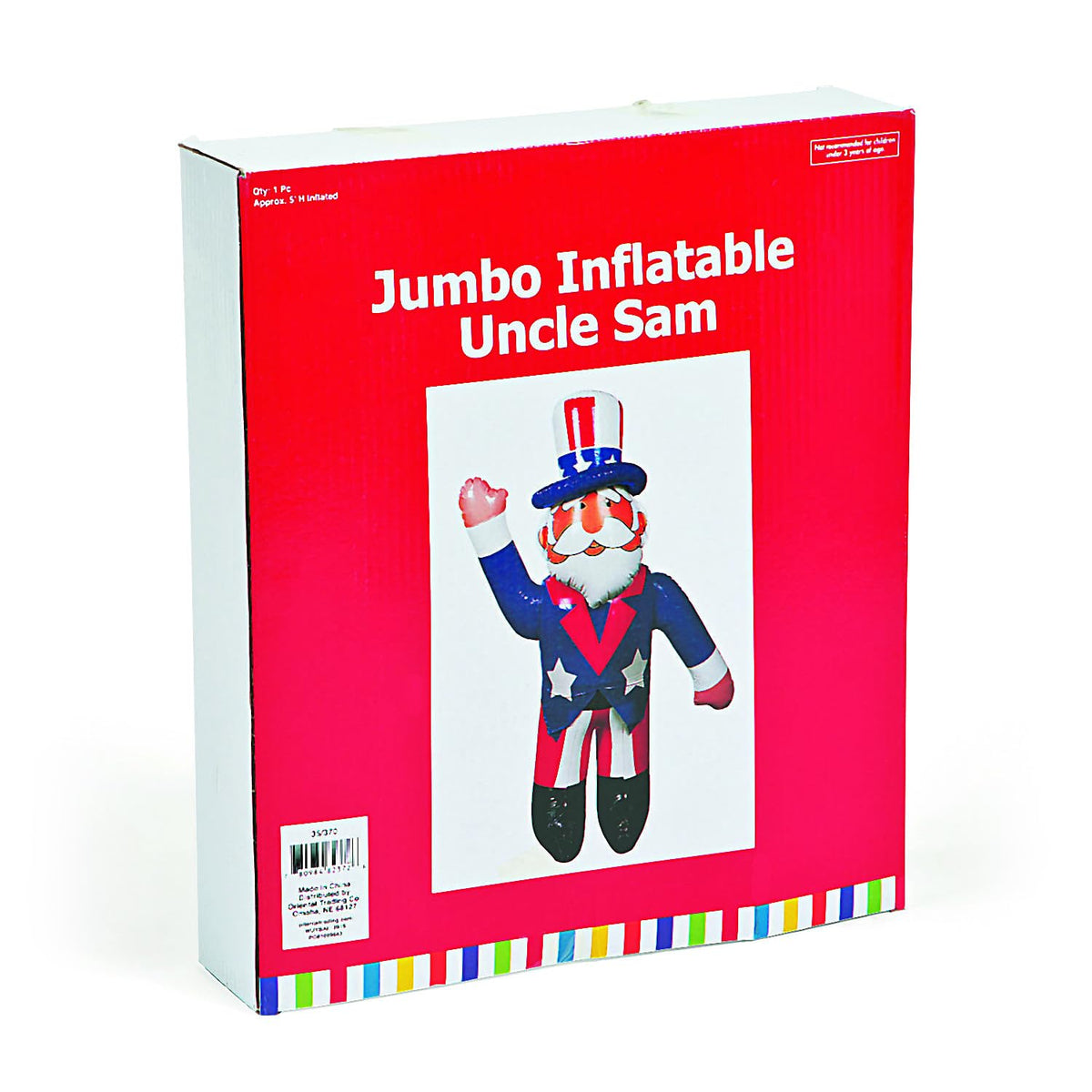 Fun Express outdoor USA-themed inflatable boosts curb appeal during Memorial Day celebrations.