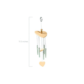 Fun Express wood wind chimes panel before decoration inviting young artists to personalize.