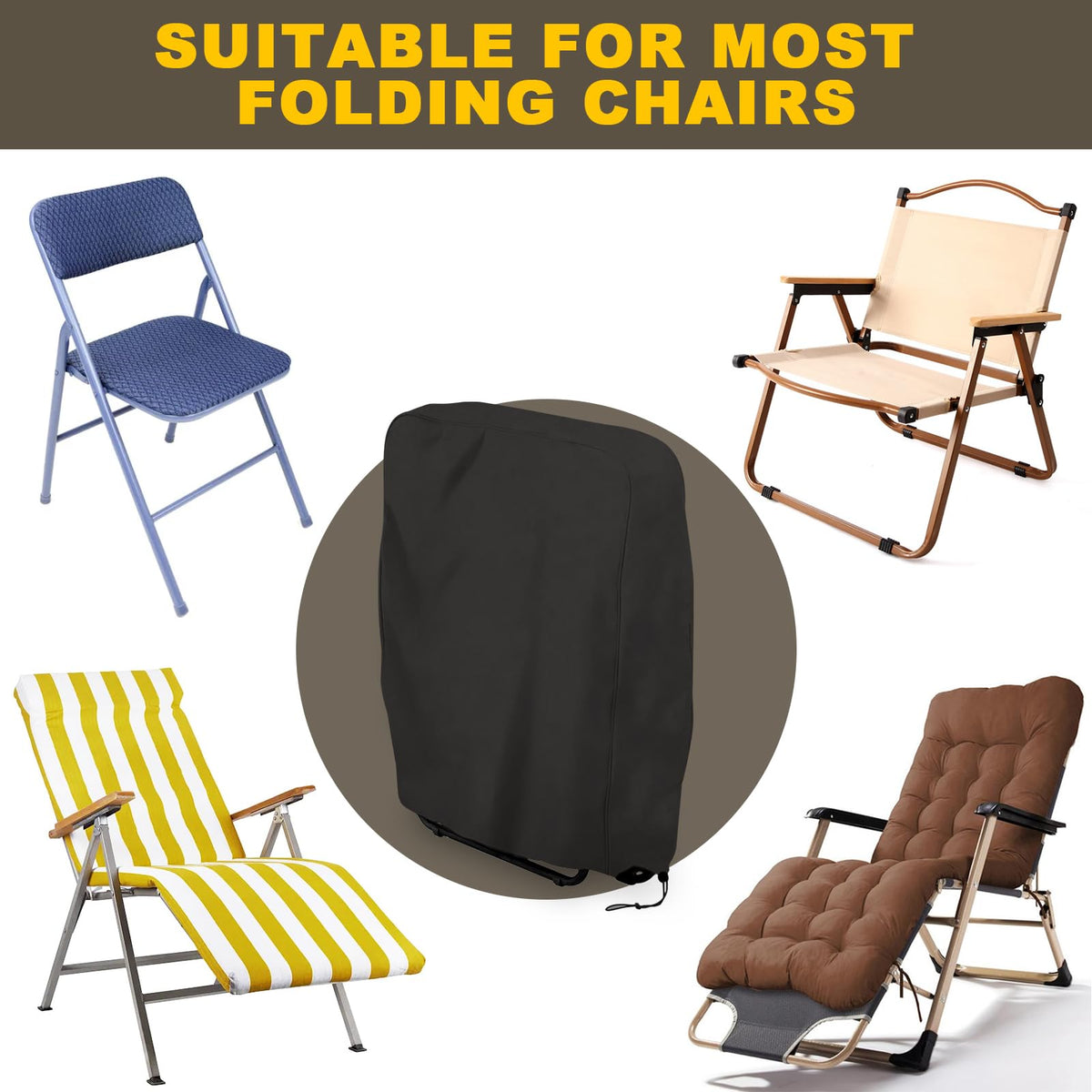 Fun Gift chair cover with included storage bag for travel