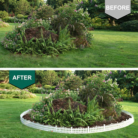 FunFanso patio and path border example showing neat garden separation.