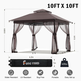 Fung Yard UV-blocking silver interior detail for sun protection