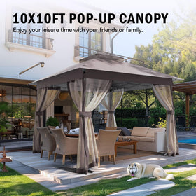 Fung Yard gazebo with wheeled carry bag showing easy transport